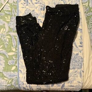 Cable & Gauge Black Sequin Pants